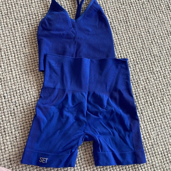 Royal Blue Set Active Shorts and Bra XS - FULL SET - Picture 4 of 4